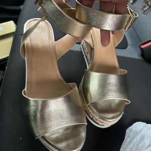 Gold sandals